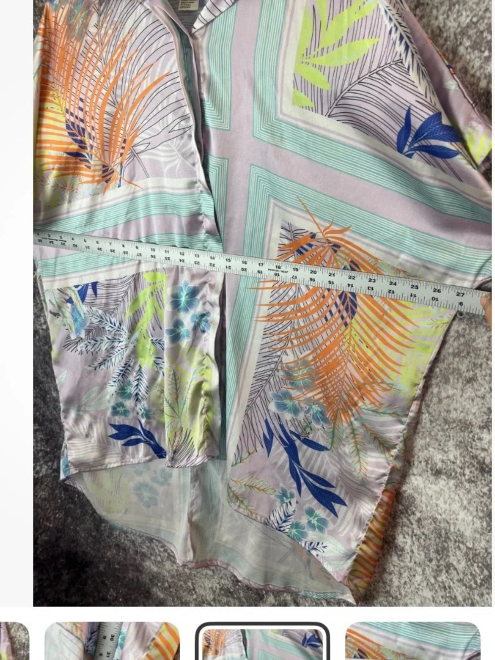 Free People Island Time tropical kimono Oversized Beach coverup one size satin